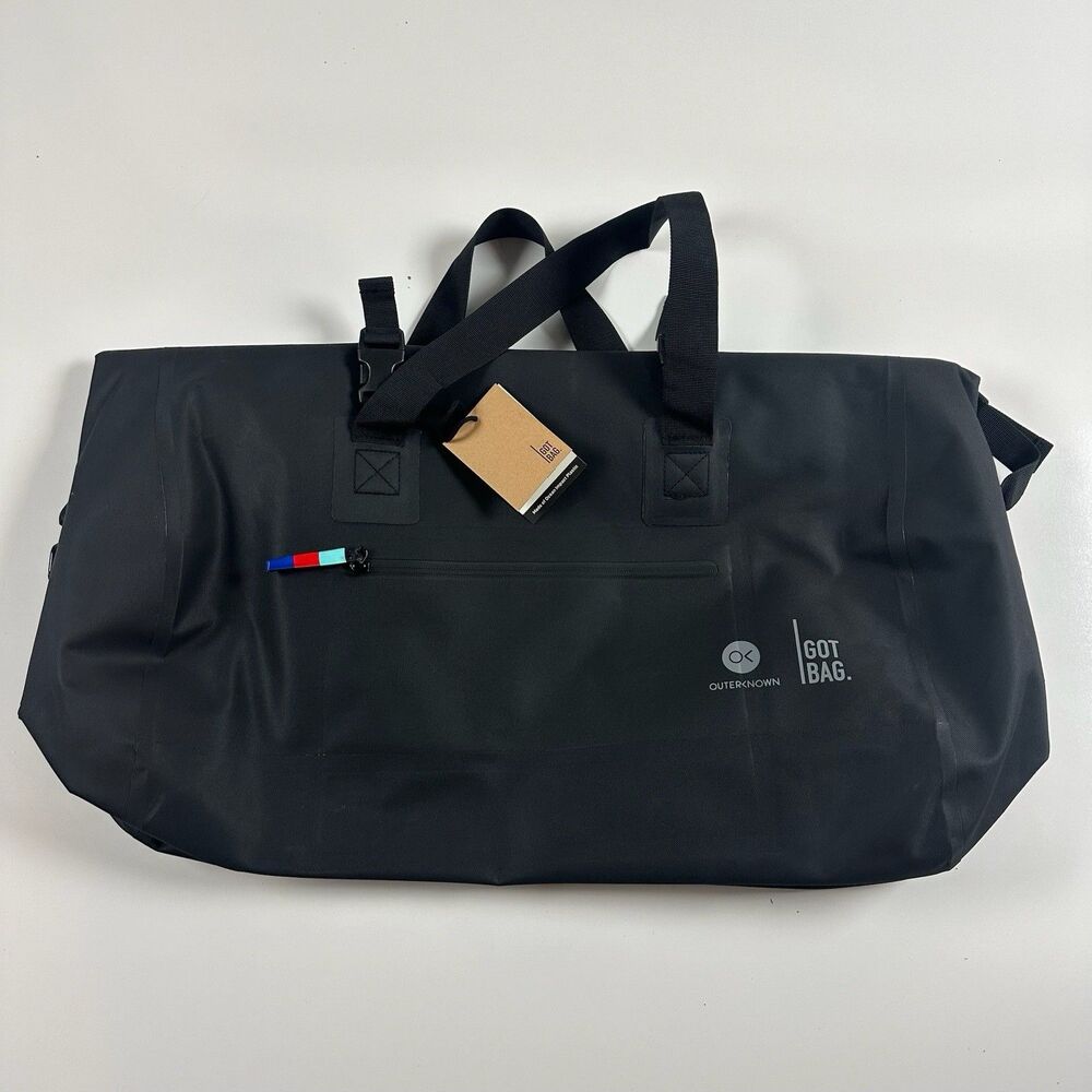 Outerknown And GOT Bag Rolltop Weekender Black NWT RARE